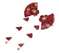 FOMIYES Japanische Haarspange mit Quaste 1 Paar Haarnadel aus Stoff und Zinklegierung Kopfschmuck für Frauen und Mädchen Haarschmuck für Hochzeit Festival und Alltag