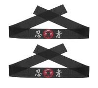 FOMIYES Japanische Ninja Stirnbänder Dekorative und Wiederverwendbare 2 Stück aus Polyester Bequem und Farbecht Karate und Koch Stirnbänder für Täglichen Gebrauch