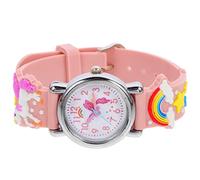 FOMIYES Kinderarmbanduhr mit Cartoon-Einhorn-Design Digitaluhr für Mädchen und Jungen Uhr mit Lesbarem Zifferblatt und Anhänger als Geschenk für Kleinkinder und Schüler