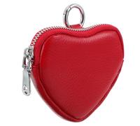 FOMIYES Kleine Herzförmige Geldbörse für Damen mit Schlüsselanhänger aus Strapazierfähigem Material Kompakt und Funktional für Münzen und Kleine Gegenstände zum Befestigen an Taschen