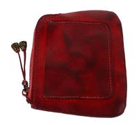 FOMIYES Münzgeldbörse Aus Rindsleder Im Vintage-Design Kleine Damen-geldbörse Für Münzen Scheine Fahrkarten Praktisch Und Handlich