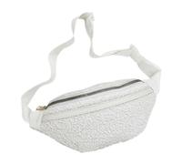 FOMIYES Plüsch Bauchtasche für Damen aus Polyester mit Weichem Luxuriösem Touch Modisch und Elegant für Wandern und Workout Einfache Weiße Gürteltasche