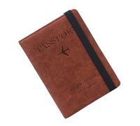 FOMIYES Reisepasshülle Aus Pu Leder Mit RFID-Schutz Etui Für Damen Multifunktions-Aufbewahrungstasche Geeignet Für Reisepass Ausweise Und Fotos Schlichtes Design Für Geschäftsreisen Und