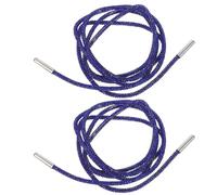 FOMIYES Runde Strass Schuhbänder Blauer Glitzer Kristall Schnürsenkel aus Robustem Baumwollseil Multifunktional als Kordel für Sweatpants Shorts Hoodies Dekorativ und Langlebig