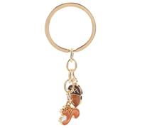 FOMIYES Schlüsselanhänger Eichhörnchen Kawaii Anhänger Für Handtaschen Rucksäcke Autoschlüssel Taschenzubehör Mit Robuster Zinklegierungdose