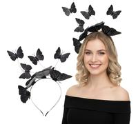 FOMIYES Schmetterling Haarreif karneval kopfschmuck Haarband Schmetterling Fascinator Partei Fee Kopfschmuck Cosplay Kopfbedeckungen