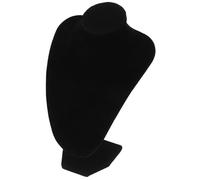 FOMIYES Schwarzer Samt Schmuck Schauregal mit 3d-pvc Puppe Stabiler Schmuckständer für Halsketten und Anhänger für Schmuckgeschäfte und Schaufenster