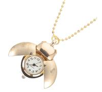 FOMIYES Taschenuhr Käferförmige Retro Hängeuhr Quarz Zinklegierung Gold Praktisch für Alltag und Geschenk