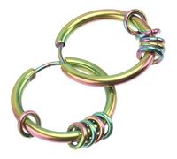 FOMIYES Titanstahl Herrenohrringe 2 Stück Modische Ohrstecker 2,5X18mm Stilvoller Ohrschmuck für Männer Alltag und Party