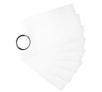 FOMIYES Transparente Gepäckanhänger aus Kunststoff 6 Stück mit Schwarzem Stahlseil Namensschildhalter für Reisen Kreuzfahrten und Koffer