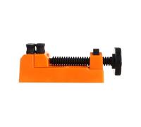 FOMIYES Uhrenhalter Uhrwerkzeug Metall Verstellbar mit Klemme für Uhrenreparatur Uhrmacher Zubehör Orange Schwarz