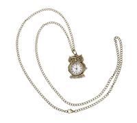 FOMIYES Vintage Taschenuhr Eule Metall Unisex Digital Taschenuhr Klein Leicht Tragbar Retro Anhänger für Männer Frauen Jugendliche Feierlichkeit