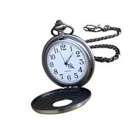 FOMIYES Vintage Taschenuhr mit Hohlem Deckel Retro Uhr mit Holzmaserung Modisches Accessoire für Herren Geschenkidee für Väter Ehemänner