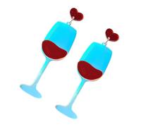 FOMIYES Vintage Weinglas Ohrringe Damen Statement Hängend Leicht und Bequem für Sommer Festival Party Geschenk für Freundinnen und Liebhaber