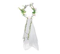 FONDOTIN 1 Stück Blumenkranz Brautschleier Haaraccessoire Foto Requisite für Hochzeiten Eleganter Haarschmuck aus Hochwertigen Materialien für Braut und Bachelorette Feier