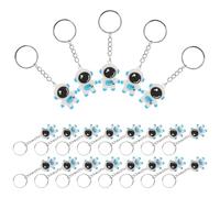 FONDOTIN 24 Stück Astronauten Schlüsselanhänger aus PVC Kleiner Blauer Weltraum Taschenanhänger 38cm Kinderfreundlich als Partygeschenk Schulpreis und Reiseaccessoire