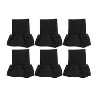 FONDOTIN 3 Paar Nahtlose Dehnbare Rippstrickbündchen für Jackenärmel Elastische Dicke Ärmelverlängerung aus Rippstrick in Schwarz Universelle Bündchen zum Nähen und Reparieren von