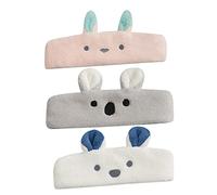 FONDOTIN 3 Stück Dehnbares Gesichtswasch Stirnband Aus Weichem Korallenfleece Wasserabsorbierend Für Sport Und Spa Haarbänder Für Damen Zum Schminken Und Gesichtsreinigung