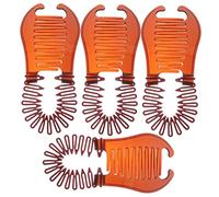 FONDOTIN Bananen Haarspangen 4 Stück Kunststoff Doppel Seiten Flechtwerkzeug Für Dickes Mittellanges Haar Flexibel Mit Clips Frisierhilfe Für Damen