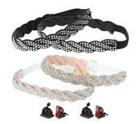 FONDOTIN Damenschuhriemen für High Heels 4 Stück, elastische Schuhriemen, dekorativ, abnehmbar, verhindert das Verrutschen, für den täglichen Gebrauch