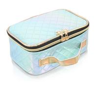 FONDOTIN Multifunktionale Muster Kosmetiktasche Großer Kulturbeutel mit Doppelreißverschluss Tragbarer Organizer für Reisen Damen Herren