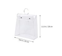 FONDOTIN Transparente Aufbewahrungstasche TPU Wasserdichtes Flip Design mit Hängeschlaufe Großer Staubschutz Organizer für Handtaschen Kosmetik Kleidung