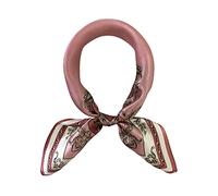 FONYVE Schal aus 100% Maulbeerseide, leicht, quadratisch, Satin, kleiner Seidenhaarschal zum Schlafen, 53,3 x 53,3 cm, Small