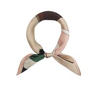 FONYVE Schal aus 100% Maulbeerseide, leicht, quadratisch, Satin, kleiner Seidenhaarschal zum Schlafen, 53,3 x 53,3 cm, Small