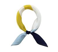 FONYVE Schal aus 100% Maulbeerseide, leicht, quadratisch, Satin, kleiner Seidenhaarschal zum Schlafen, 53,3 x 53,3 cm, Small