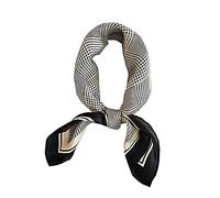 FONYVE Schal aus 100% Maulbeerseide, leicht, quadratisch, Satin, kleiner Seidenhaarschal zum Schlafen, 53,3 x 53,3 cm, Small