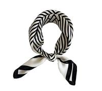 FONYVE Schal aus 100% Maulbeerseide, leicht, quadratisch, Satin, kleiner Seidenhaarschal zum Schlafen, 53,3 x 53,3 cm, Small