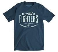 Rock Off Trade T-Shirt FOO Fighters 100% Organic dunkelblau L