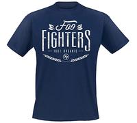 Rock Off Trade T-Shirt FOO Fighters 100% Organic dunkelblau M