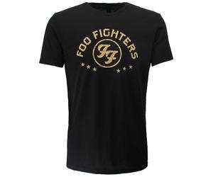 Foo Fighters Arched Stars Logo T-Shirt - Offizielles Merchandise XXL Schwarz