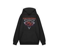 Foo Fighters Band Logo Kapuzenpullover | Klassisches schwarzes Langarm-Grafik-T-Shirt | Musik-Merchandise auf der Vorderseite für Unisex-Erwachsene | Lässiges Pullover-Top