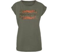 Foo Fighters Crawling Tigers Frauen T-Shirt Oliv
