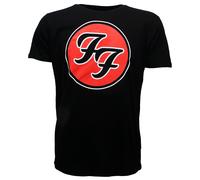 Foo Fighters FF Logo Band T-Shirt Schwarz - Offizielles Merchandise L Schwarz