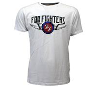 Foo Fighters Flash Wings Band T-Shirt Weiß - Offizielles Merchandise | Popmerch.com S Weiß