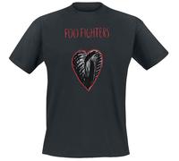Foo Fighters Heart Collage T-Shirt schwarz in XXL