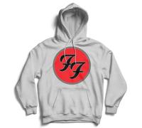Foo Fighters Herren FF Logo Kapuzenpullover Grau