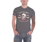 Live Nation T-Shirt Foo Fighters Matter of TIME – Herren Grau (Charcoal) Größe Medium