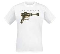 Foo Fighters Herren T-Shirt Ray Gun weiß
