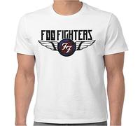 Foo Fighters - T-Shirt # Xl Unisex White # Flash Wings