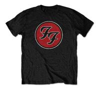 Foo Fighters Kids T Shirt FF Band Logo Nue offiziell Schwarz Ages 1-12 Yrs