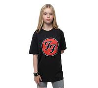 Foo Fighters Kids T Shirt FF Band Logo Nue offiziell Schwarz Ages 1-12 Yrs