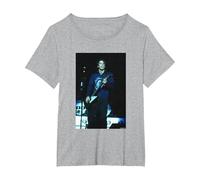 FOO Fighters Live Dave Grohl Big Me von Andy Willsher T-Shirt, Damen Große Größen, Grau Meliert, 6X