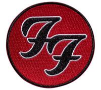 Foo Fighters - Logo - Aufnäher zum Aufbügeln, gewebter Stoff (Einheitsgröße) (Rot/Schwarz)