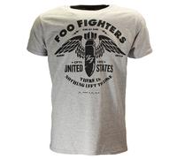 Foo Fighters Schablonen-T-Shirt - offizielles Merchandise XXL Grau