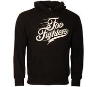 Foo Fighters - Schwarzer Kapuzenpullover mit Logo Text XXL
