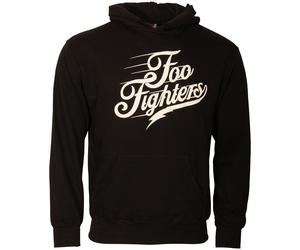 Foo Fighters - Schwarzer Kapuzenpullover mit Logo Text XXL